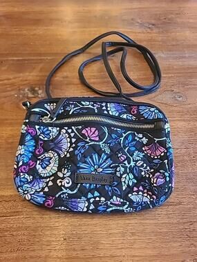 Vera Bradley Bramble Iconic Pouch Wristlet Retired Crossbody Strap